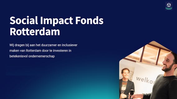 Social Impact Fonds Rotterdam (SIF-R) - Cover Photo