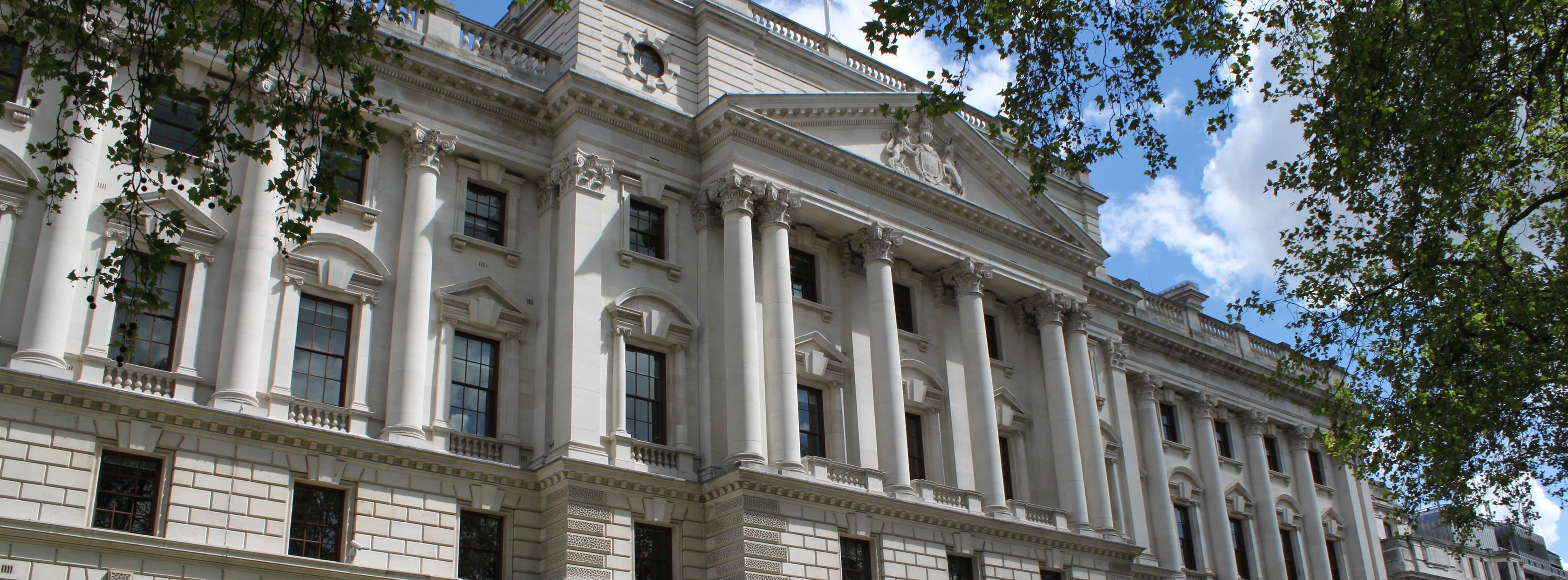 Omslagfoto van HM treasury