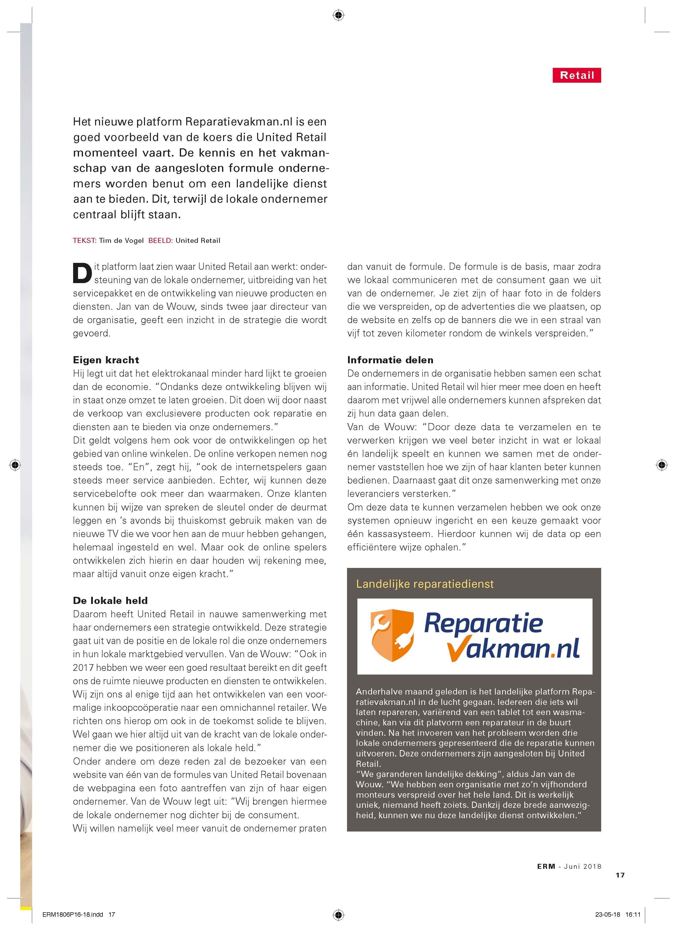 Omslagfoto van United Retail